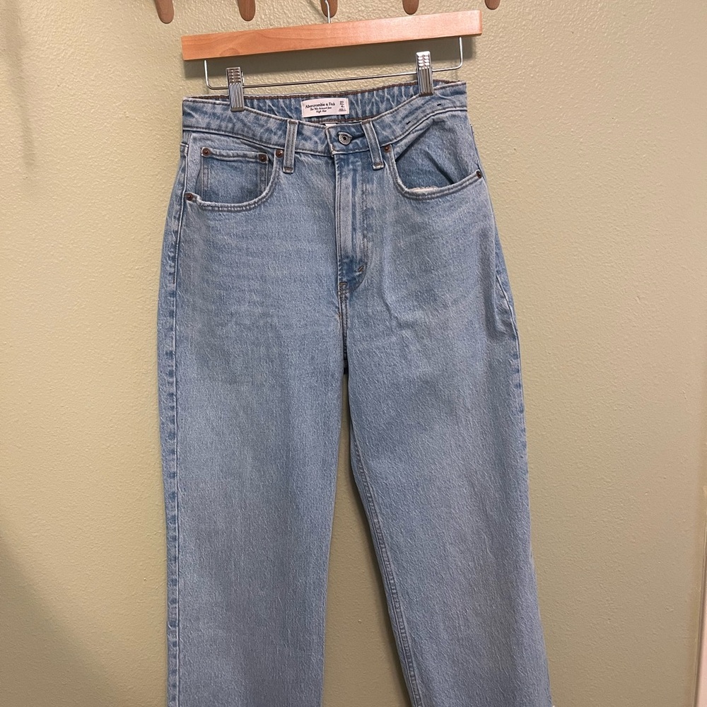 Abercrombie & Fitch Light Blue High Rise Jeans